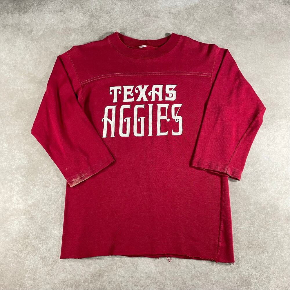 70’s True Vintage Texas A&M Aggies 3/4 T-shirt Men’s Small